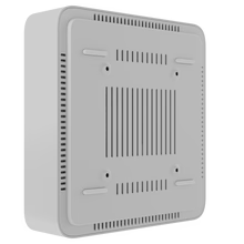 Ajax 8-channel HDMI network video recorder (NVR) without HDD, black and white, featuring multiple ports and sleek design.