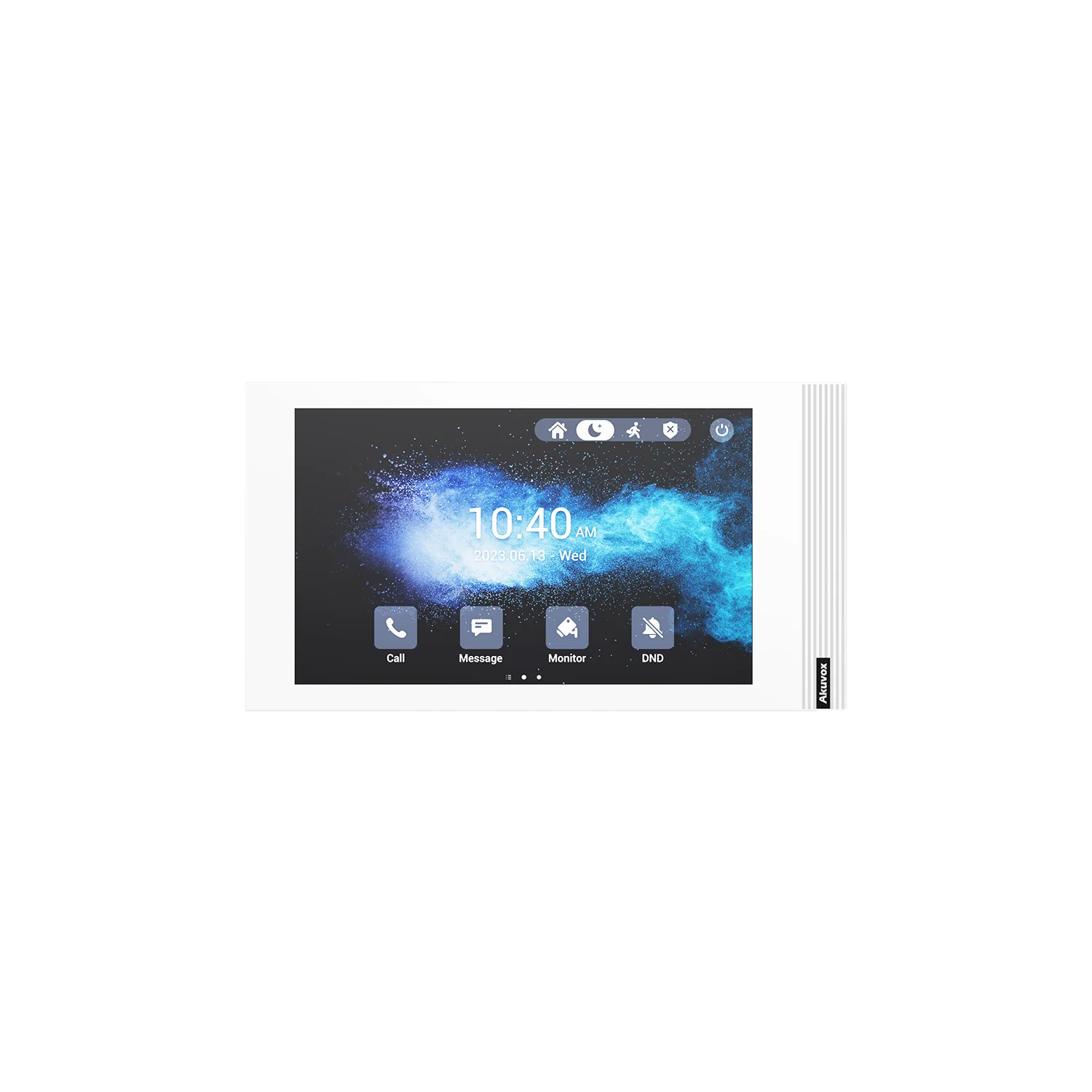 Akuvox S562 7″ White Linux Indoor Monitor – Compact Touchscreen SIP Intercom with PoE/12V Power & Surface Mount SKU:S562(WHITE)-SEC