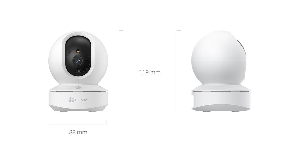 EZVIZ TY1 Pro 3K indoor Wi-Fi smart home camera with pan and tilt, color night vision, human detection, auto-zoom, and 512GB microSD