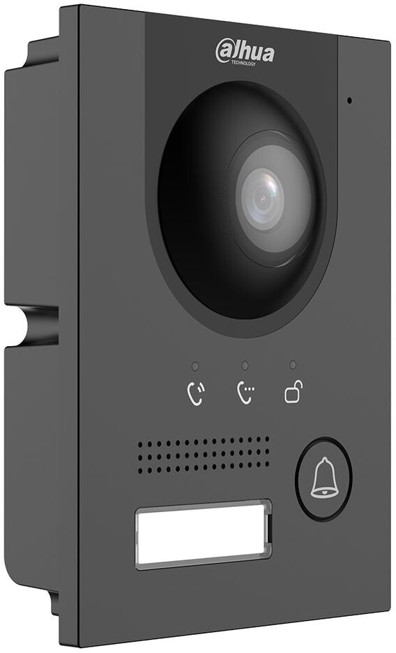 Dahua DHI-VTO2202FB-P-S3 Black 2-Wire and PoE IP Villa Door Station – 2MP Video Intercom, IP65 & IK07