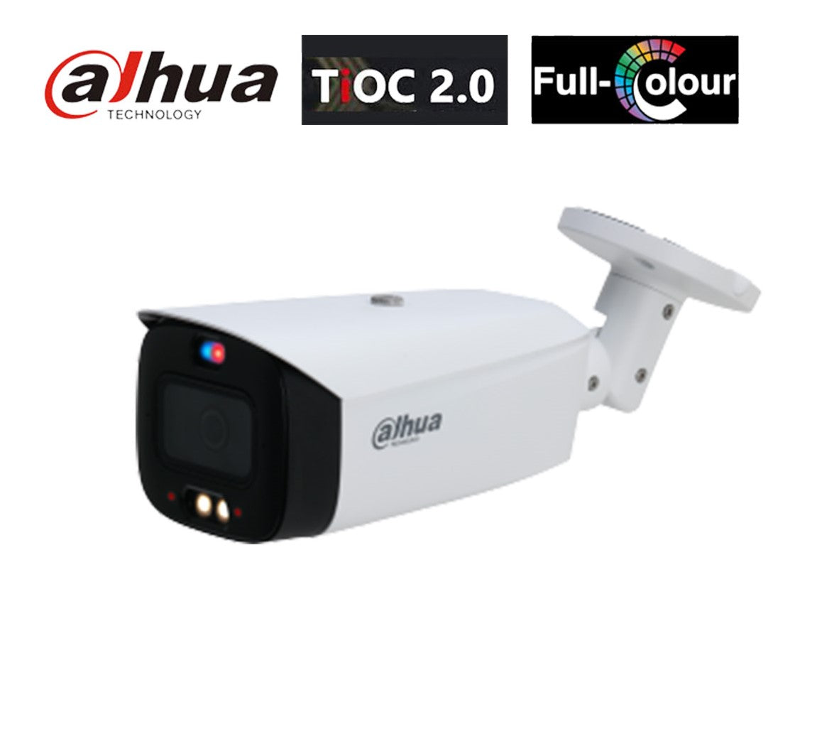 Dahua TiOC Security System 8x 6MP Bullet Cameras, 8CH WizSense NVR + HDD (DH-IPC-HFW3649T1-AS-PV-ANZ)