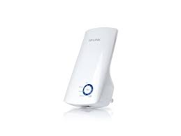 AJAX alarm system parts featuring the TL-WA850RE TP-Link 300Mbps WiFi range extender, wireless signal booster device.