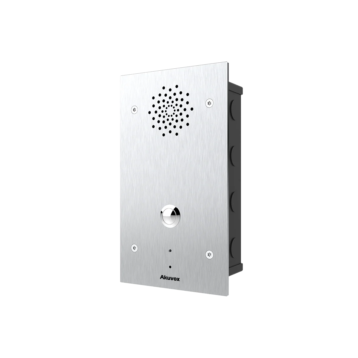 Akuvox E21A SIP Vandal-Resistant Audio Call Station – 316 Stainless Steel, Panic Button, Dual Relays, IP65, Surface Mount