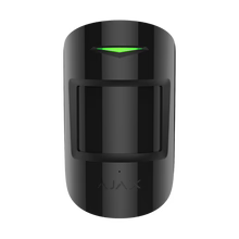 Ajax CombiProtect Jeweller wireless motion and glass break detector in white and black, PIR and acoustic security sensor for alarm systems