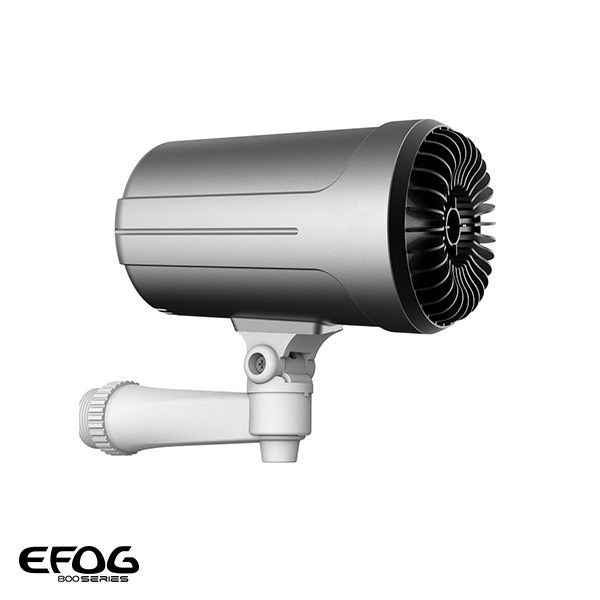 eFOG‑800A Instant Anti‑Intrusion Fog Generator – 100–150 m³ Coverage, 12 V Low Power, Remote & Panic Button Trigger, Sugar-Based Cold Smoke System
