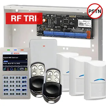 BOSCH Solution 6000 Premium Wireless Alarm Kit – CC615PB IP Panel + CP736B Prox LCD Keypad + 3x RFDL-11 Tritech PIRs + RFRC-STR2 Receiver + 2x HCT4UL Remotes + Siren Kit – K6000-IPS-3WTRI-PREM