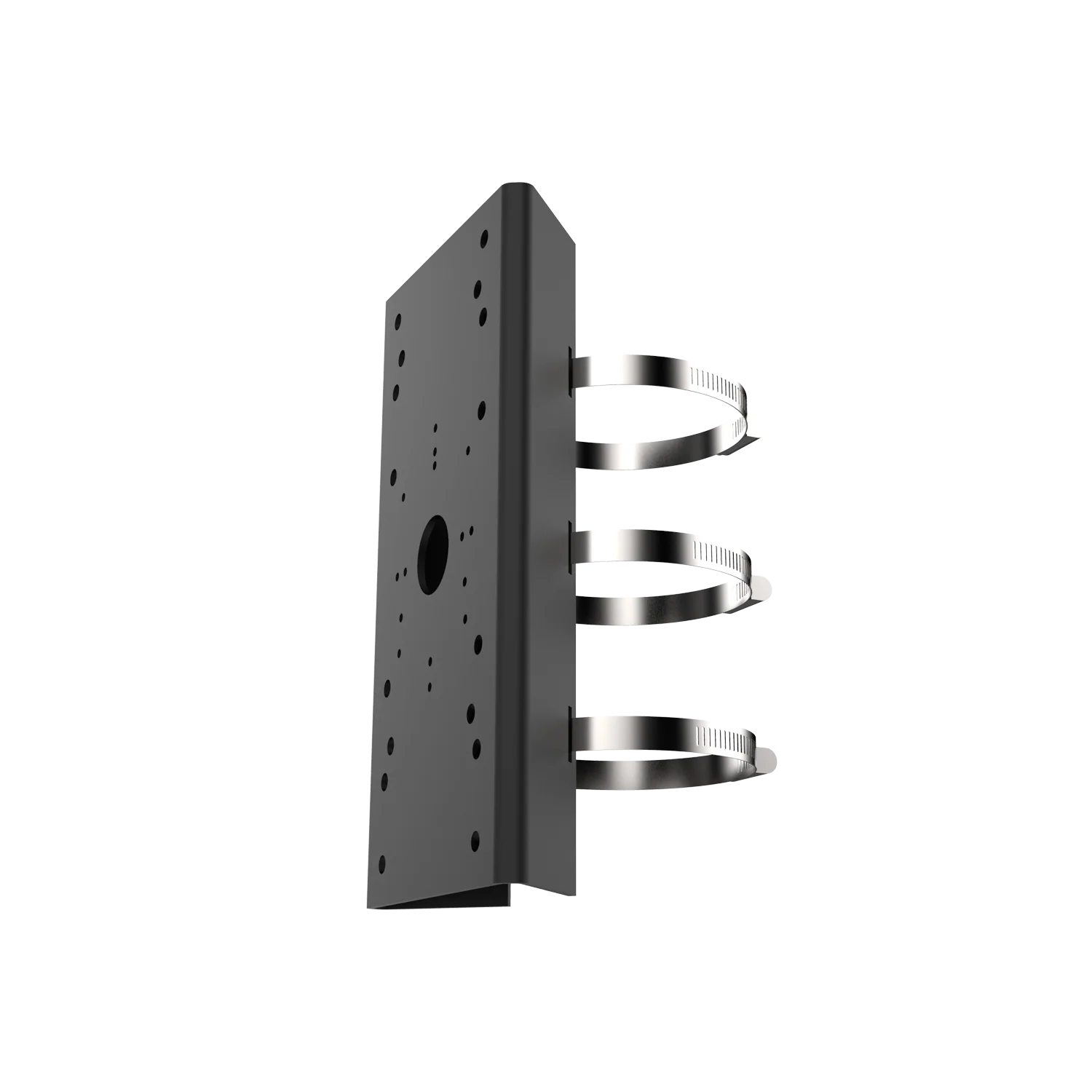 Hikvision / HiLook DS-1275ZJ-SUS Horizontal Pole Mount – SUS304 Stainless Steel, 10kg Load Capacity, Black / White