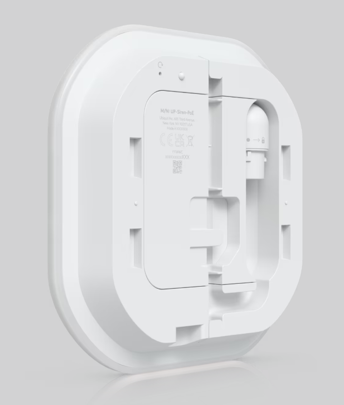 UBIQUITI UniFi Protect Siren PoE – 110dB All-Weather PoE Security Siren with Emergency LED Lighting