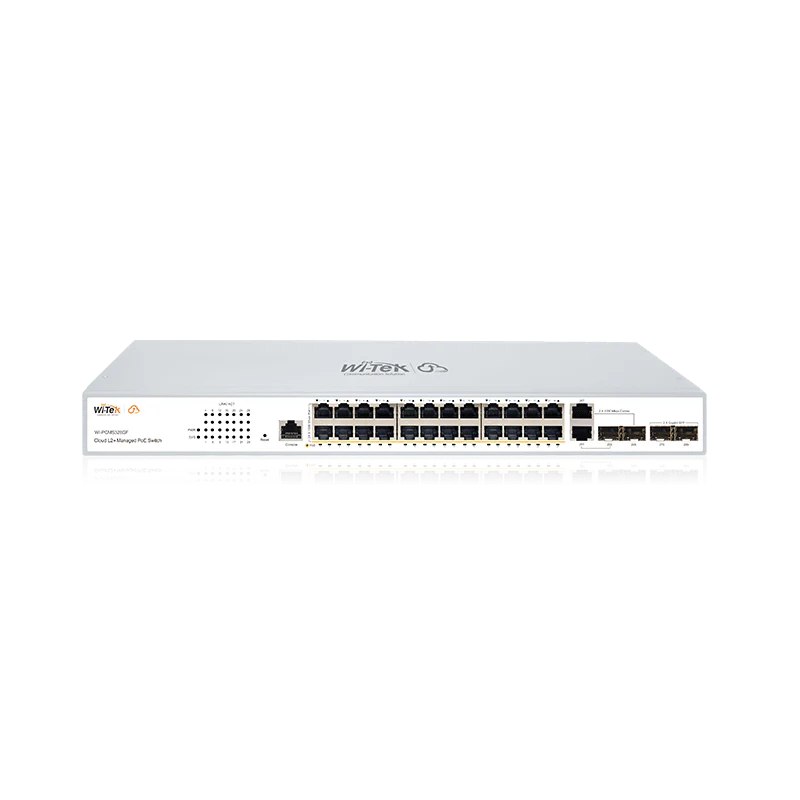 Wi-Tek WI-PCMS328GF V2 Giga Cloud Managed 24-Port PoE Switch