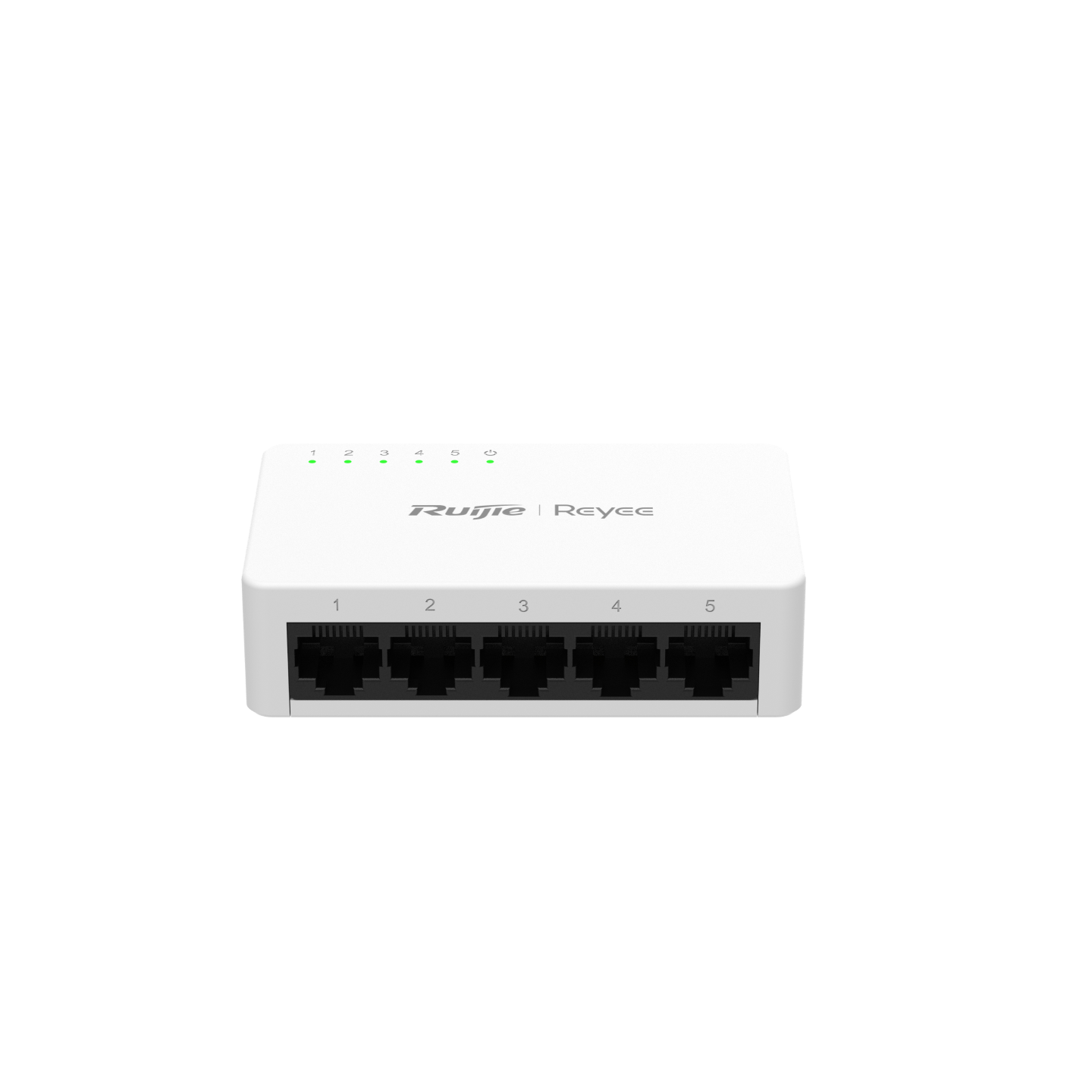 RG-ES05F 5-Port 10/100 Mbps Unmanaged Non-PoE Switch – Fanless, Metal/Plastic Casing, Home & Small Office Network