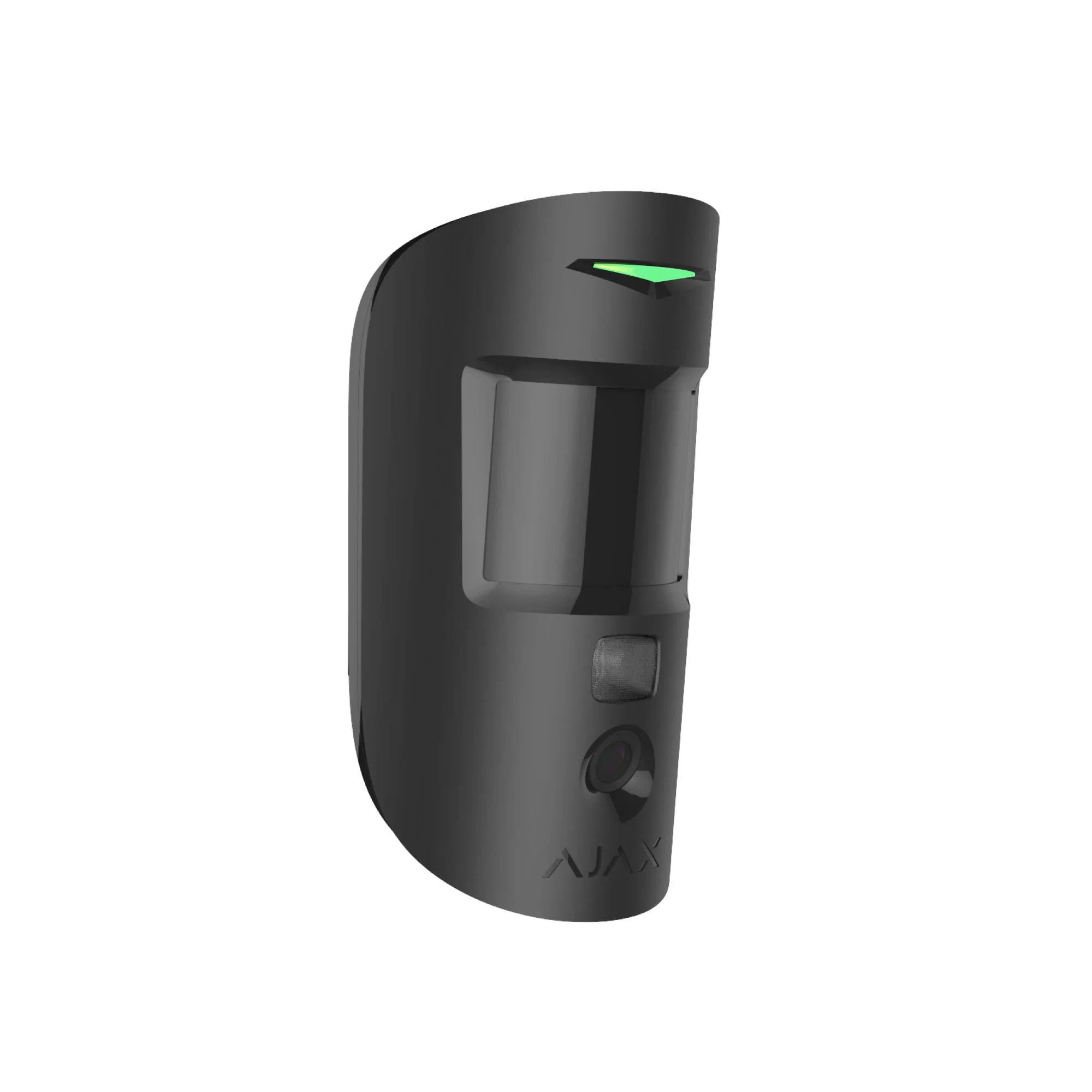 Ajax MotionCam HDR wireless motion detector with visual alarm verification and pet immunity, white and black alarm part from AJAX.