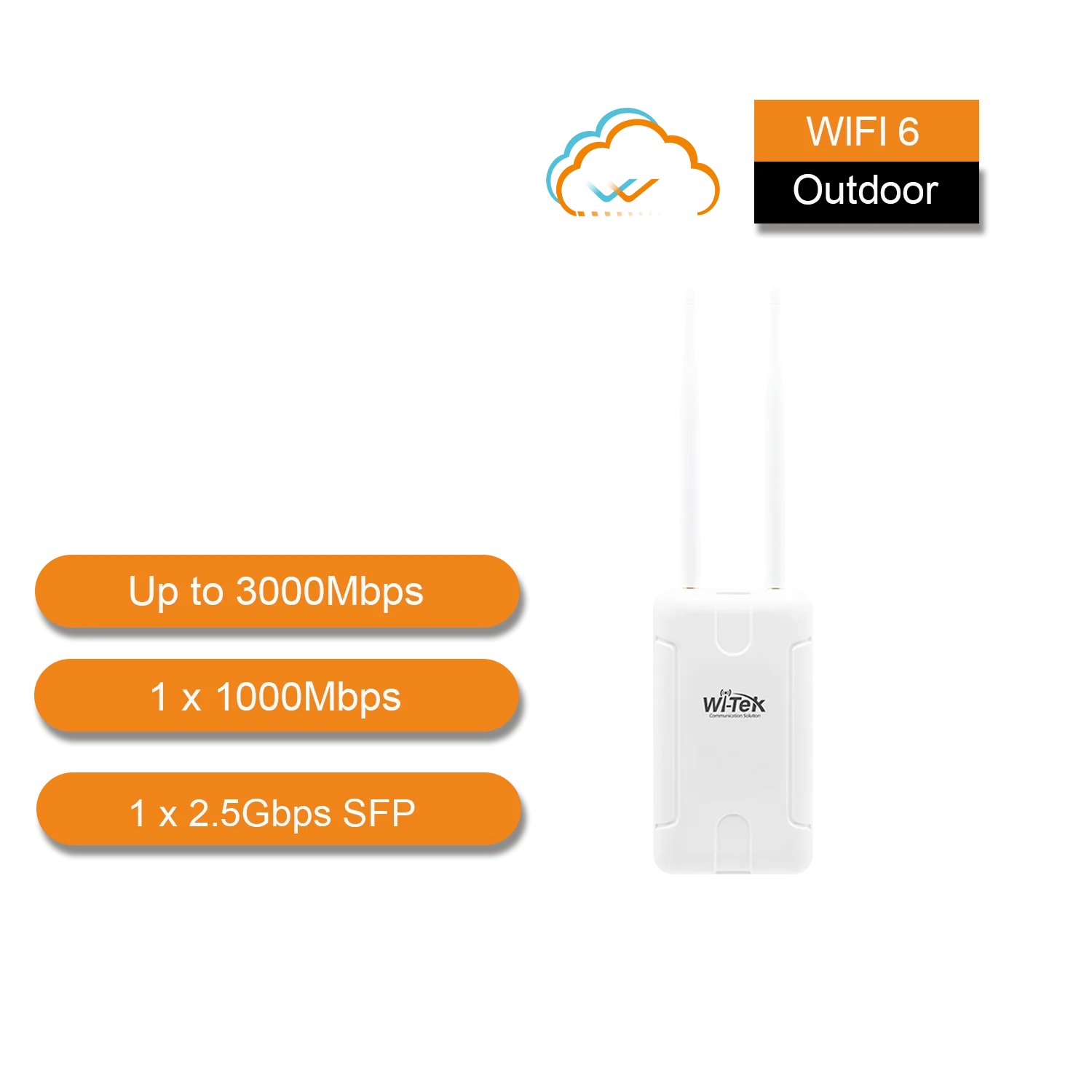 WI-AP316AX Wi-Tek Wi-Fi 6 Outdoor Cloud Access Point