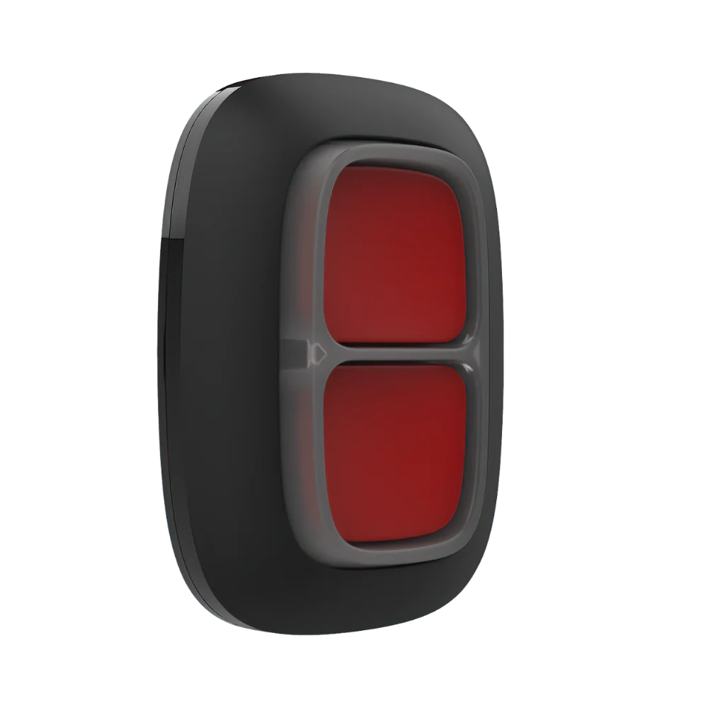 AJAX#30623 – Ajax DoubleButton Jeweller Wireless Hold-Up / Panic Button (Black) - CCTV Importers