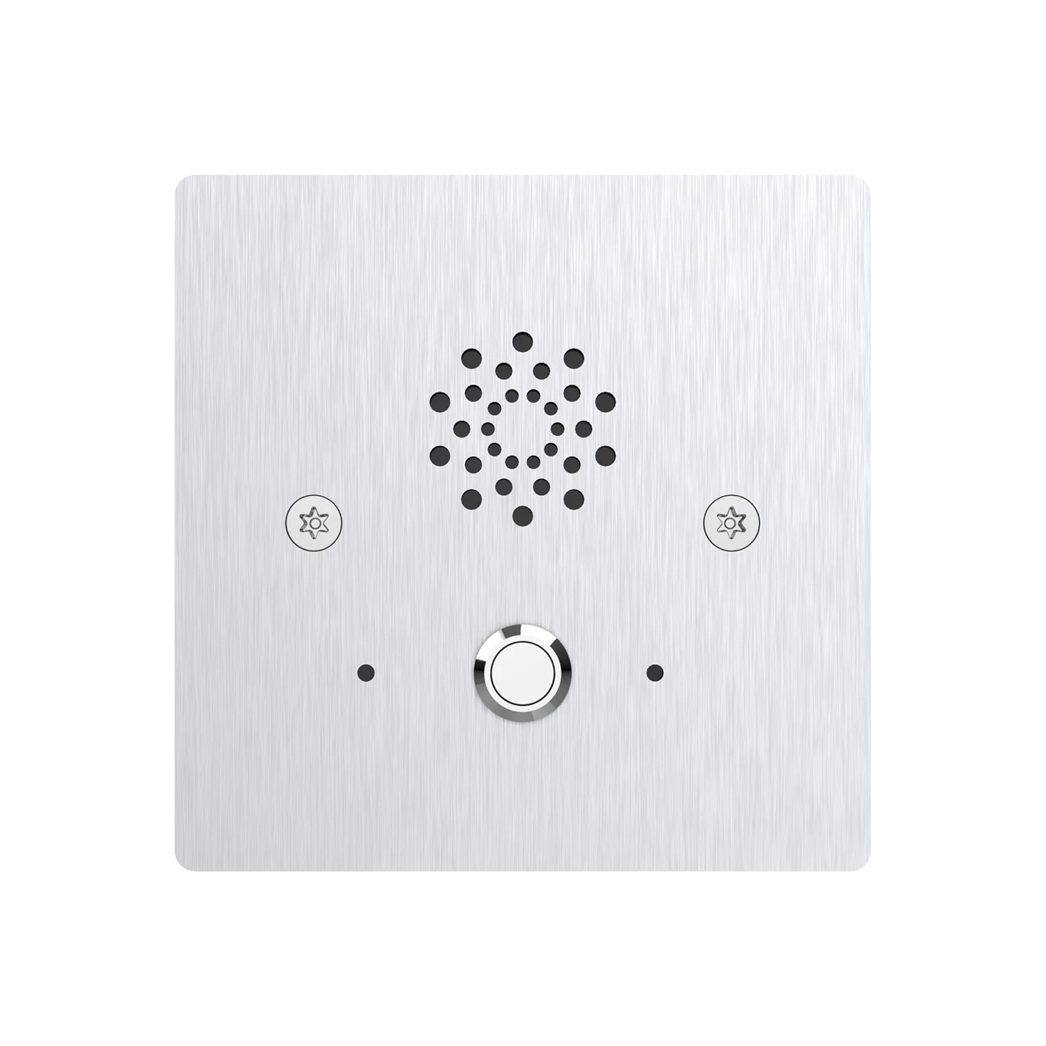 Akuvox E20S Emergency SIP Intercom – Compact Stainless Steel Indoor Unit, IK10, PoE, Flush Mount, 316-Grade Finish
