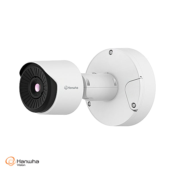 Hanwha Vision HV-TNO-C3012TRA AI Radiometric Thermal Bullet Camera – 384x288 QVGA, 8FPS, 90° FoV, Temp Range -40°C to 550°C T Series