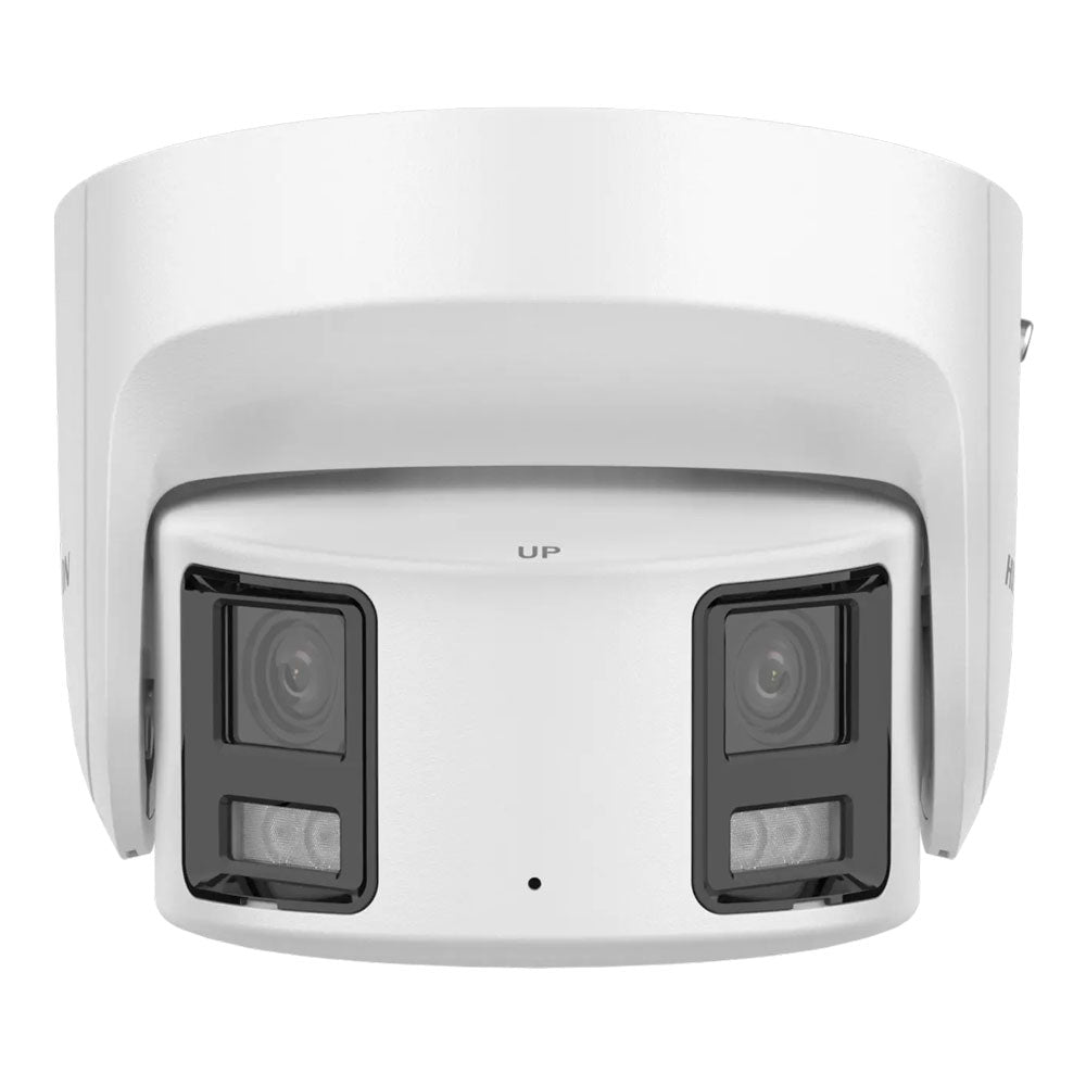Hikvision 8MP 2CD2387GPSL4 Outdoor ColorVu Panoramic Turret Camera, WDR, IP67, Dual Lens, 4mm