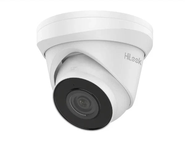 HiLook 4 Camera 4MP/6MP PoE CCTV Security Kit – 3× IPC-T240H-MU 4MP Turret Cameras + 1× IPC-T269H-MU/SL 6MP Smart Camera + NVR-104MH-C/4P(D) 4CH PoE NVR + 2TB HDD