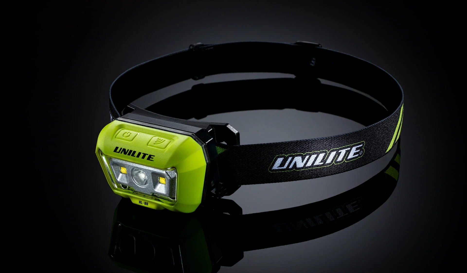 UNILITE-HL-8R Rechargeable Twin LED Sensor Head Torch | 475 Lumens, IP65, IK07 Rated