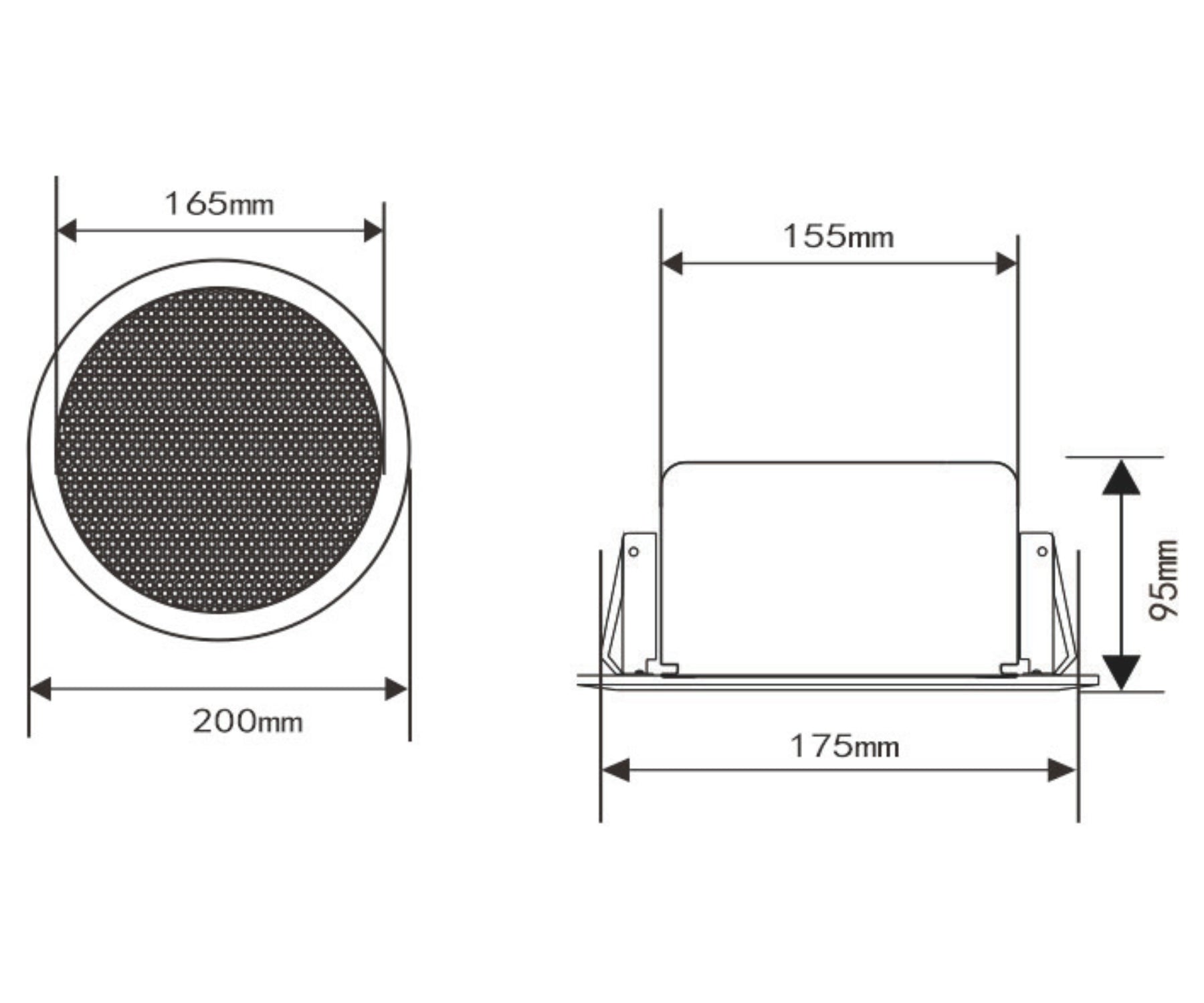Uniview IPS301015-S 15W PoE Ceiling IP Speaker with Two-Way Audio & ONVIF Integration