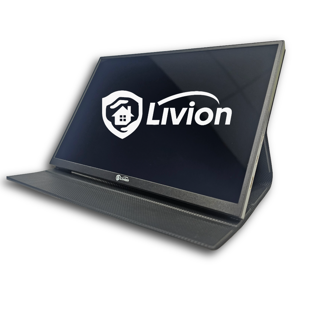 Livion 10.5″ Portable FHD IPS Monitor (1920×1280) – Built-in Speaker, HDR, 60 Hz Refresh Rate, Laptop & Phone Extender Display for CCTV & Security Systems PM101