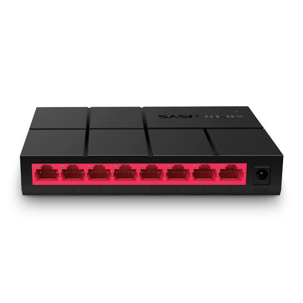 MERCUSYS MS108G | 8-Port Gigabit Desktop Switch | Compact, Plug-and-Play Network Expansion