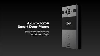 Akuvox R20A Black – Compact SIP Video Door Phone with 2MP Camera & RFID Access