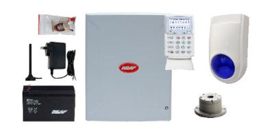 NESS D8XCEL 4G Alarm Kit with KPX+ LCD Keypad, Combo Siren & Screamer