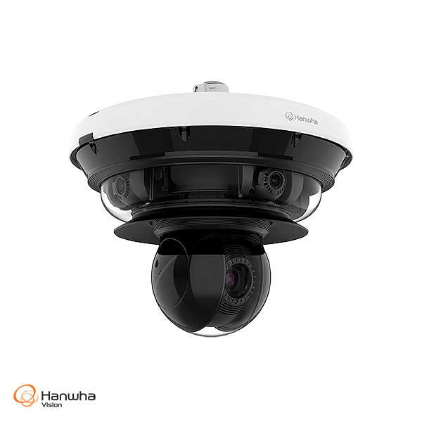 WISENET CT-PNM-C34404RQPZ Hanwha Vision 8MP H.265 IR Multi-sensor camera with PTZ and AI Object Detection P series