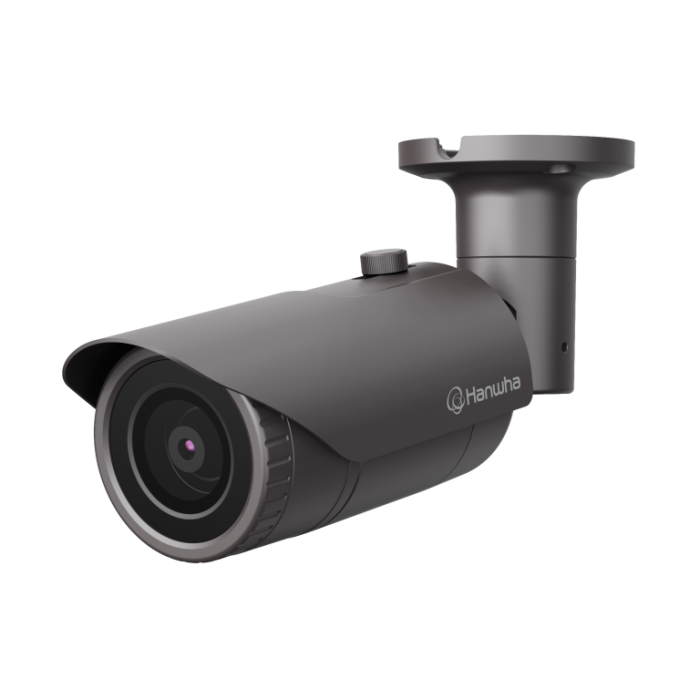Hanwha Vision QNO-7012R 4MP IR bullet CCTV camera with 2.8mm lens, WDR, IR, IP66, IK10, H.265, WiseStream II, NDAA compliant