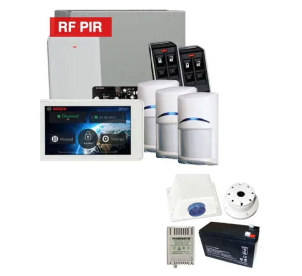 Bosch Solution 4000 Wireless Alarm Kit with Touchscreen Keypad and 3 PIR Detectors – K4000-3WPIR-TS5-PREM