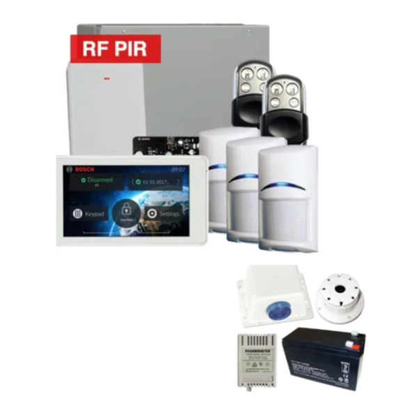 Bosch Solution 4000 Wireless Alarm Kit with Touchscreen Keypad and 3 PIR Detectors – K4000-3WPIR-TS5-PREM