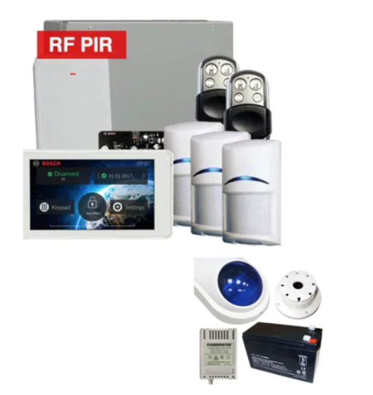 Bosch Solution 4000 Wireless Alarm Kit with Touchscreen Keypad and 3 PIR Detectors – K4000-3WPIR-TS5-PREM