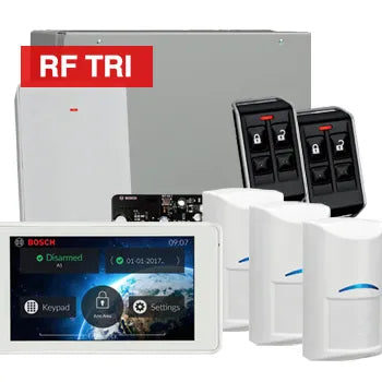 Bosch Solution 4000 Wireless Alarm Kit with TS5 Touchscreen and Tri-Tech Detectors – K4000-3WTRI-TS5-PREM