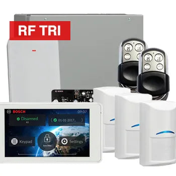Bosch Solution 4000 Wireless Alarm Kit with TS5 Touchscreen and Tri-Tech Detectors – K4000-3WTRI-TS5-PREM