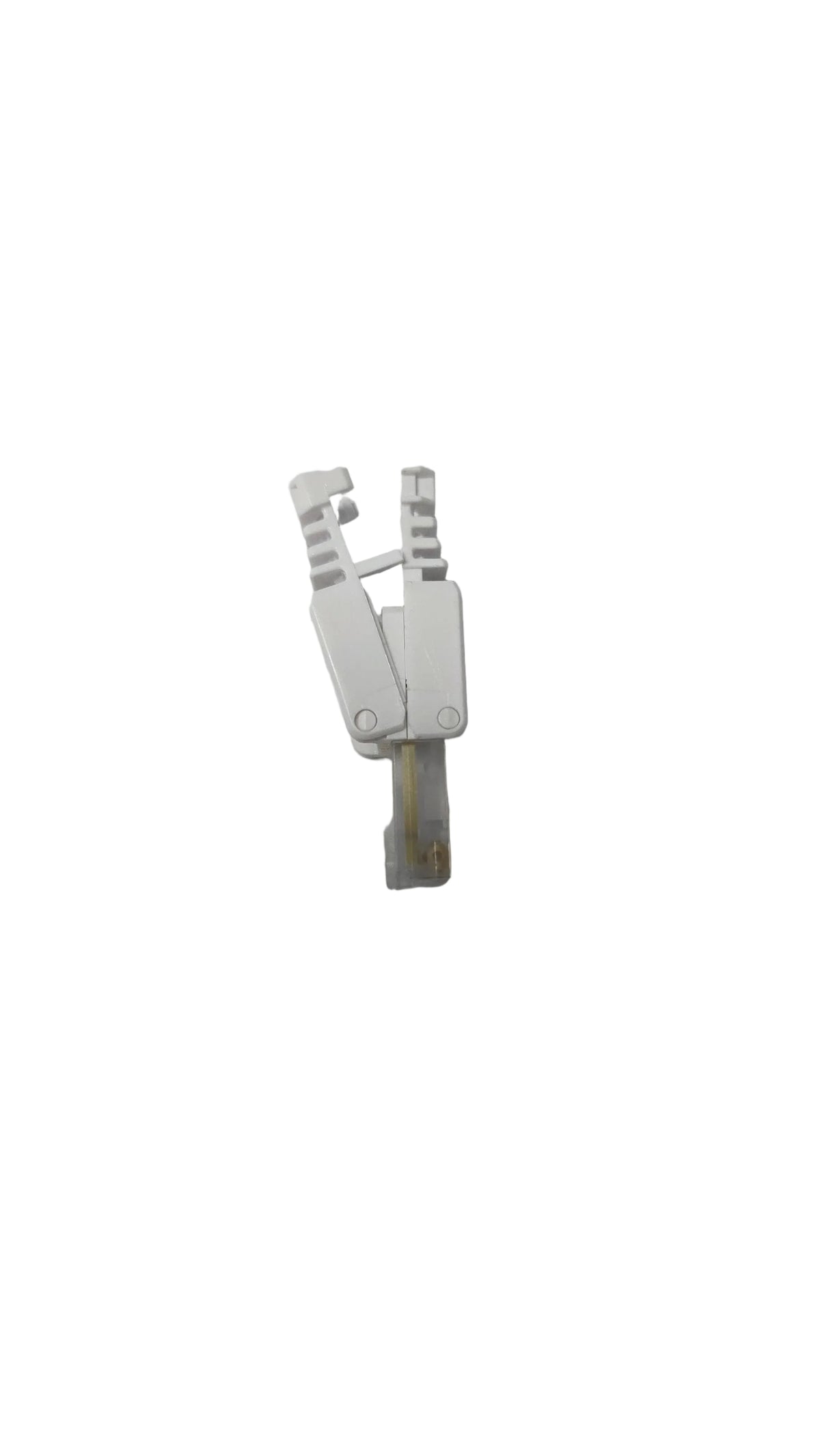 White RJ45 Tool-less Connector 8P8C Cat5e Ethernet Cable Plug for CCTV, PoE & Network Cabling