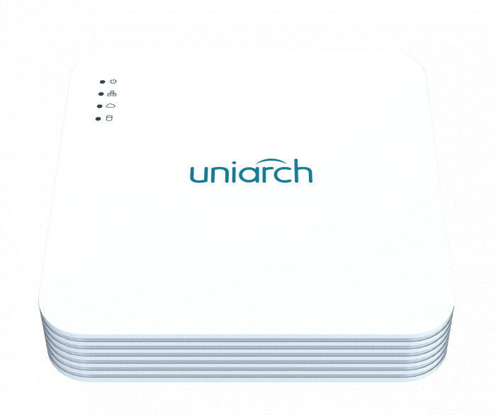Uniarch Surveillance Kit with 4x Uniarch 8MP Turret NW Camera and 4CH NVR with PoE Switch plus 4TB HDD