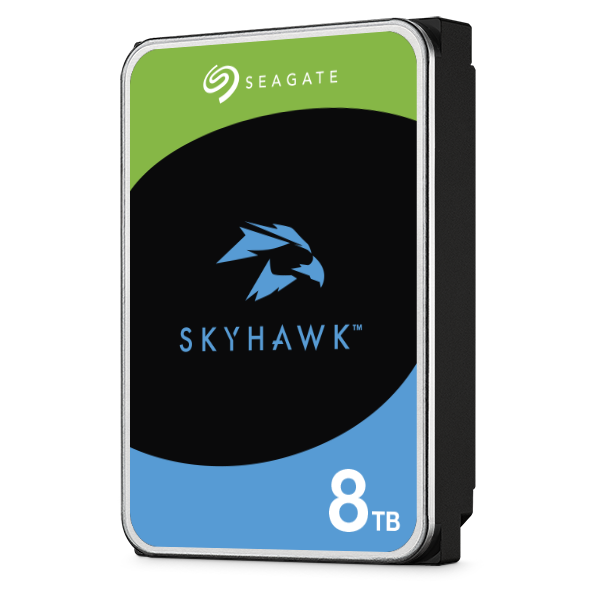 Seagate SkyHawk 8TB 3.5" Surveillance HDD – ST8000VX010 | CCTV NVR/DVR Hard Drive, SATA 6Gb/s, 256MB Cache