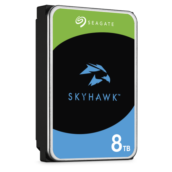 Seagate SkyHawk 8TB 3.5" Surveillance HDD – ST8000VX010 | CCTV NVR/DVR Hard Drive, SATA 6Gb/s, 256MB Cache