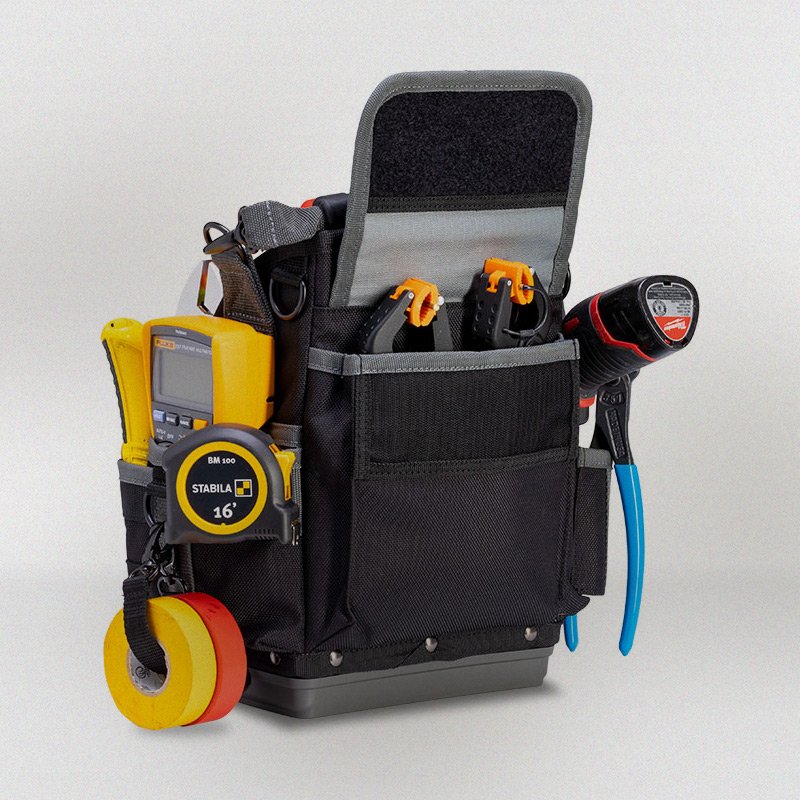 VETO PRO PAC TP6B Tech Series Tool Pouch – Open Top, Hard Bottom, 25 Pockets