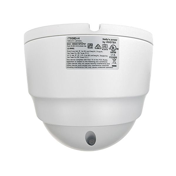 VIVOTEK IT9380-H 2.8mm 5MP Fixed Turret IP Camera – H.265, WDR Pro, 30M IR, IP66, IK10, Trend Micro Security
