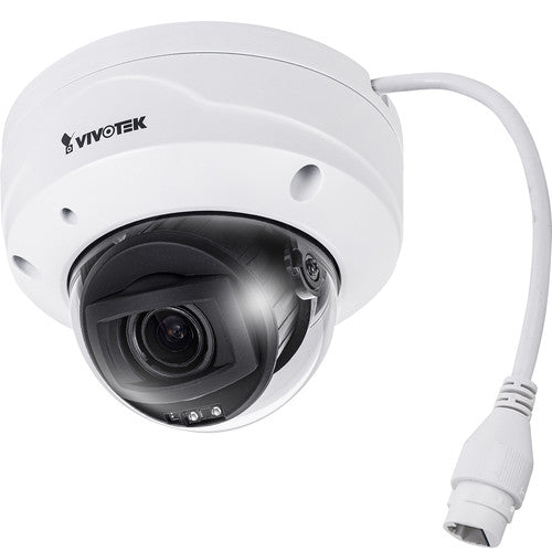 VIVOTEK FD9388-HTV 5MP Fixed Dome Network Camera with Remote Focus Lens, Smart IR, WDR Pro, SNV, Built-in Microphone, PoE, IP66/IK10