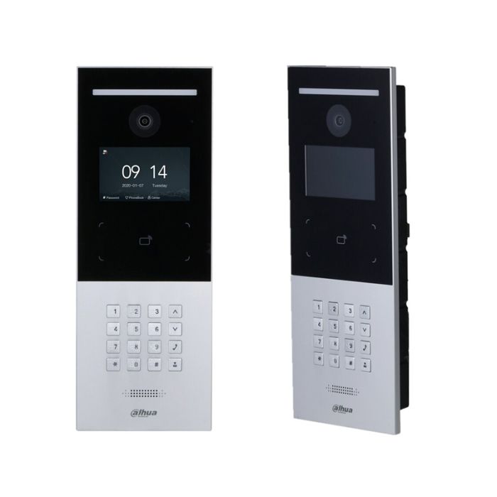 DAHUA DHI-VTO6521F SIP2.0 ip intercom keypad & video door station black with silver apartment 4.3 inch display mechanical button 2mp 134°