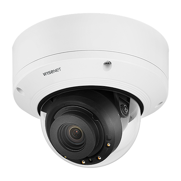 Hanwha Vision XND-8082RV 6MP IR Vandal Dome Camera – Wisenet7 AI Surveillance with Modular Design and 150dB WDR x series