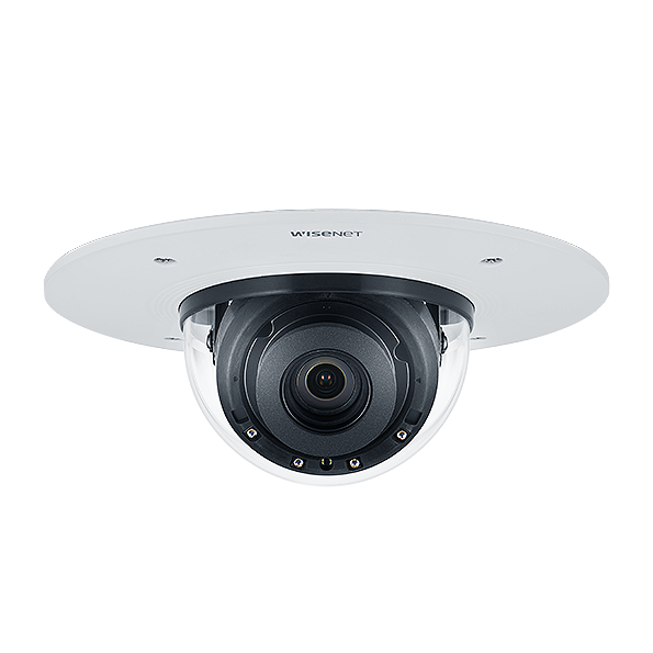 Hanwha Vision XND-8082RF 6MP IR Recessed Mount Dome Camera – Indoor AI Surveillance with Wisenet7 and Plenum-Rated Design x series