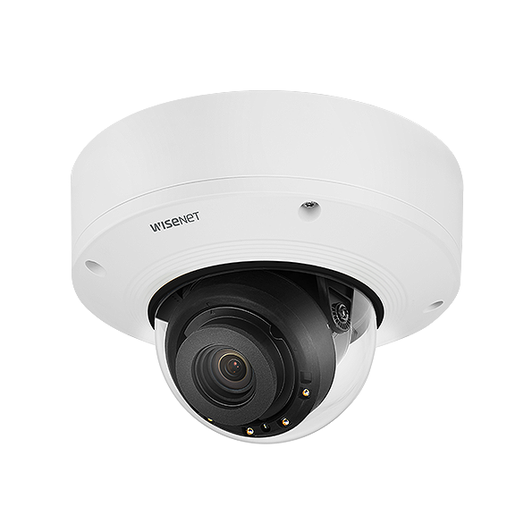Hanwha Vision Wisenet X-Series HV-XNV-8081RE 5MP External Vandal IR Dome Camera with PoE Extender – Motorized Varifocal, Advanced AI Analytics, IP66/IK10+ | SKU: HV-XNV-8081REx series