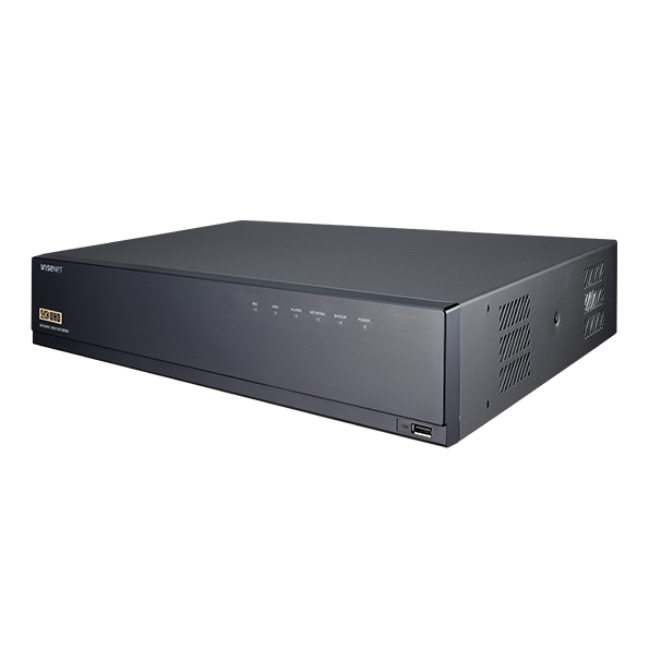 Hanawha WISENET CT-XRN-1610A X 16CH NVR Non-PoE (4K, H.265/264, ARB, 4 SATA HDD) with 4TB HDD and QR Code