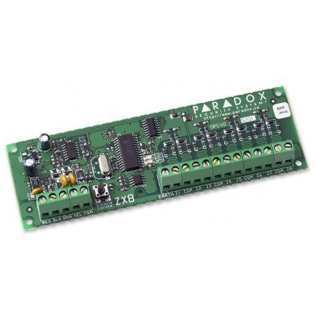Paradox ZX8 8-Zone Expansion Module PCB - PDX-ZX8 V6.0 | Compatible with Digiplex, EVO, MG5000, MG5050, SP Series Panels