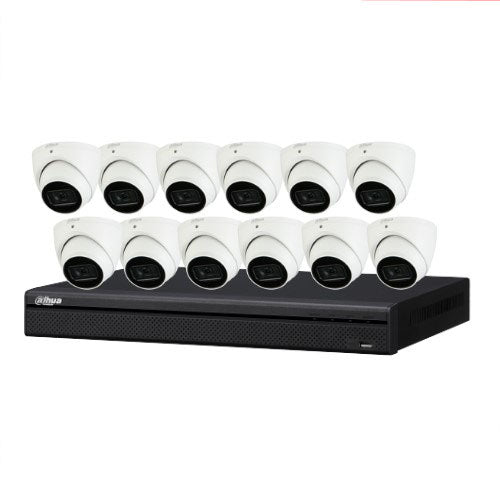 Dahua DH-IPC-DH-IPC-HDW3666EMP-S-AUS 12 Cameras with 16CH NVR System (6MP Camera) CCTV Kit