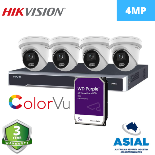 hikvision 4 cameras