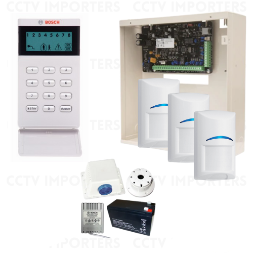 Bosch Solution 3000 kit + 3 x Gen2 Detectors with Icon Code pad + Accessories Included